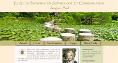 Desktop Screenshot of ecoledeprovence-sophro.com