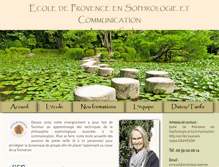 Tablet Screenshot of ecoledeprovence-sophro.com